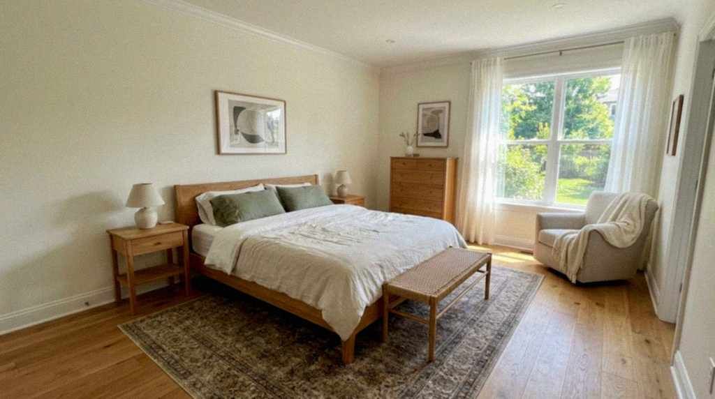 Master Bedroom frame captured during the customer walkthrough